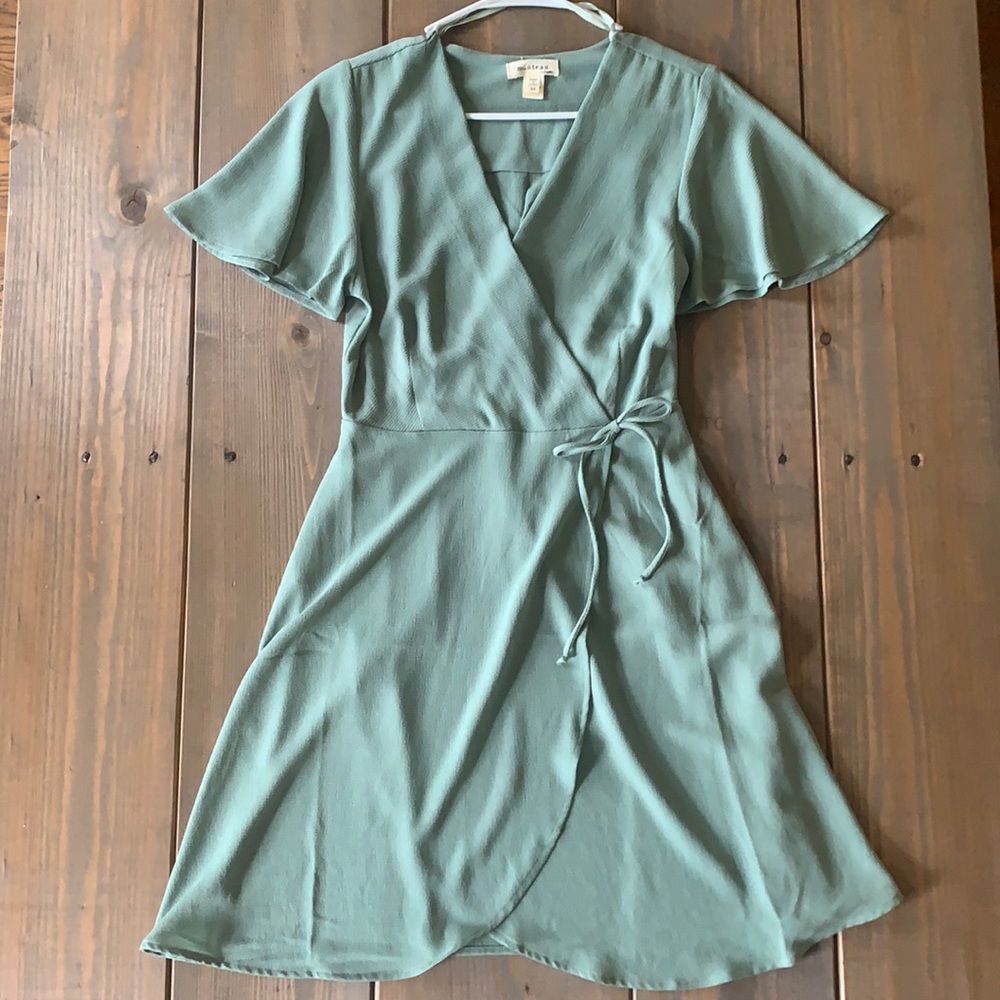 False wrap dress